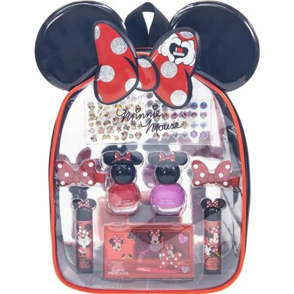 Disney Minnie Mouse - Girl Cosmetic Makeup Gift Bag Set Hair Accessories for Kid - Picture 1 of 6